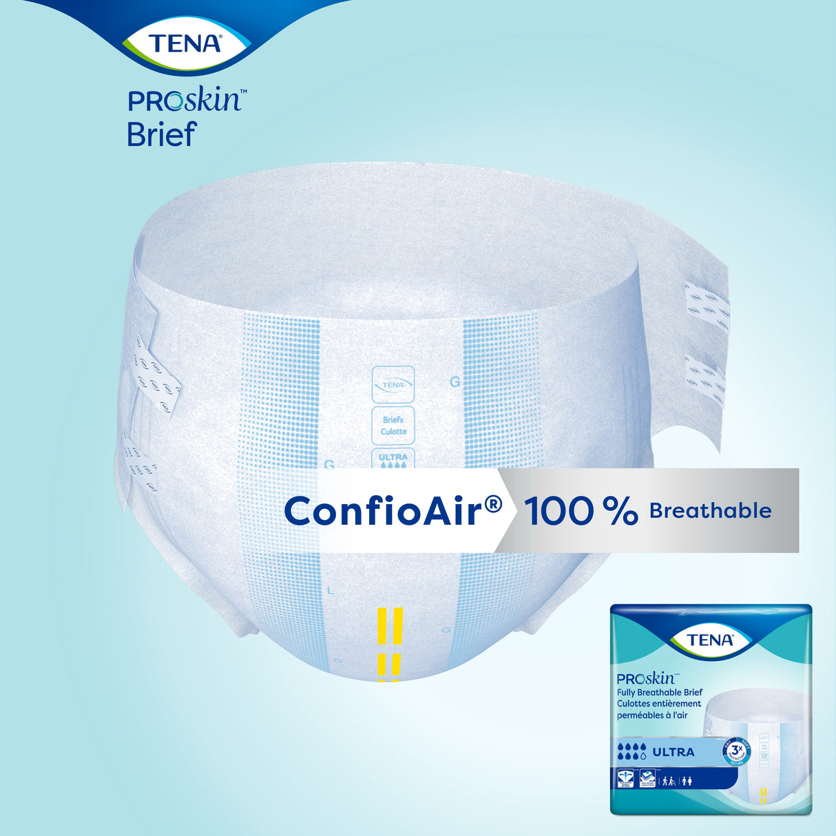 TENA ProSkin Ultra Incontinence Brief, Heavy Absorbency