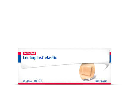 Leukoplast Elastic Fabric Adhesive Bandages, Oval Spot, 1.25 in., Box of 100