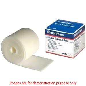 Comprifoam Polyurethane Bandage 10Cm X 2.5M X 0.4Cm - 10cm / 2.5m