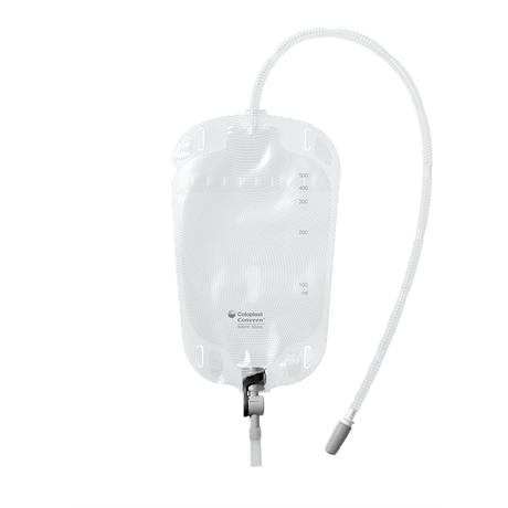 Conveen® Security+ Leg Bag, Lever Outlet, Straps, Sterile, 34oz (1000ml) - 1 Each - 500ML