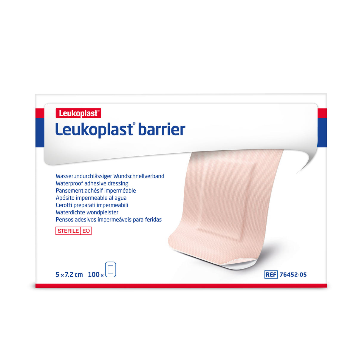 Leukoplast Barrier Waterproof adhesive dressings Beige 5.0 cm x 7.2 cm