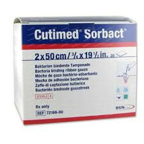 Cutimed Sorbact Antimicrobial Dressing W/Bacteria Binding Action 4cm X6cm - Box Of 5 - 4×6cm / 4cm