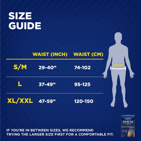 TENA MEN Maximum Plus Underwear, Heavy Absorbency