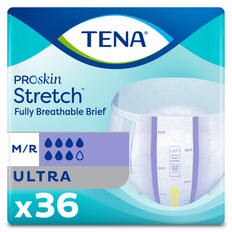 TENA ProSkin Stretch Ultra Incontinence Brief, Heavy Absorbency