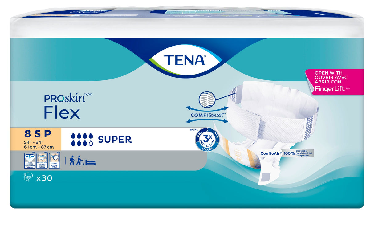 TENA ProSkin Flex Super Belted Incontinence Brief, Heavy Absorbency