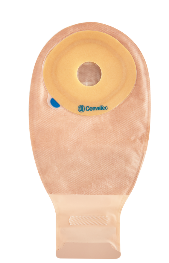 Esteem+ Stomahesive 1pc 12" Drain Pouch W/ Invisiclose 2-sided Comfort Cut-to-fit 13/16"-2 3/4"
