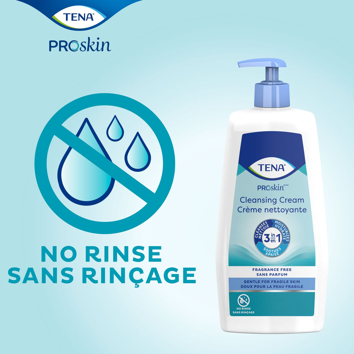TENA ProSkin Cleansing Cream Scent Free