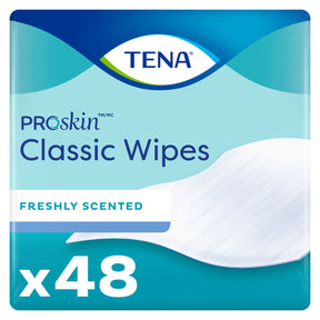 TENA ProSkin Classic Washcloth, Premoistened Wipe