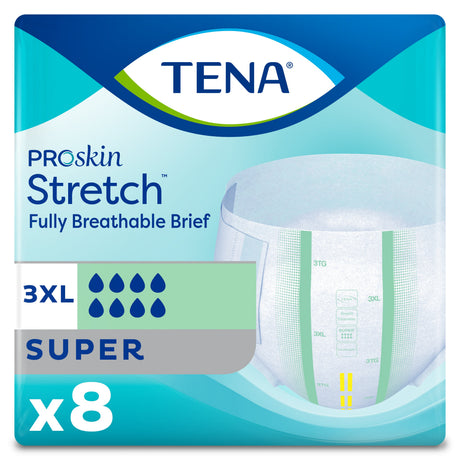 TENA ProSkin Stretch Super Incontinence Brief, Heavy Absorbency