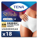 TENA Stylish Super Plus Underwear for Women, Heavy Absorbency