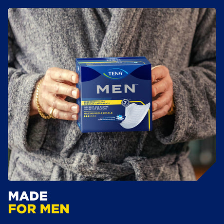 TENA Men Maximum Guard Pad for Men, Maximum Absorbency