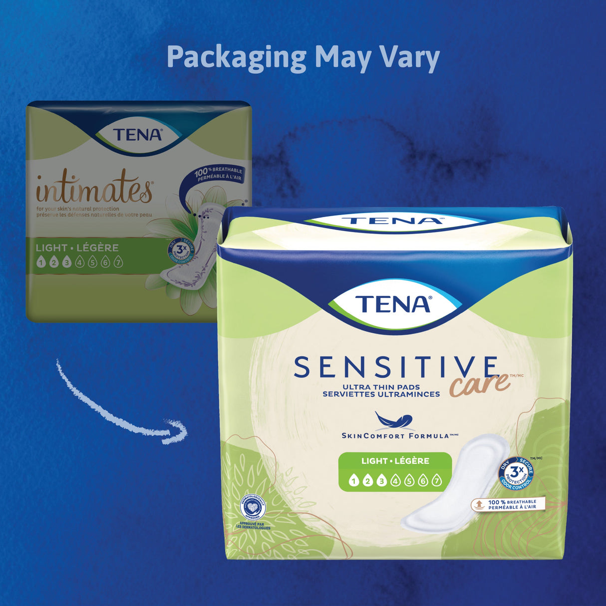 TENA Sensitive Care Extra Coverage Ultra Thin Light Bladder Leakage Pad
