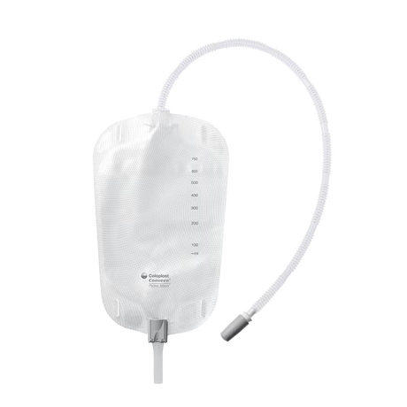 Conveen® Security+ Leg Bag, Clamp Outlet, Straps, Non Sterile, 17oz (500ml) - 1 Each