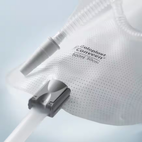 Conveen® Security+ Leg Bag, Clamp Outlet, Straps, Non Sterile, 26oz (750ml) - 1 Each