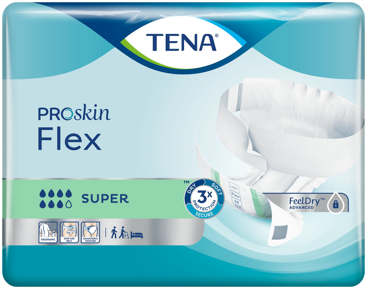 TENA ProSkin Flex Super Belted Incontinence Brief, Heavy Absorbency