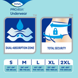 TENA ProSkin Extra Protective Underwear, Moderate Absorbency