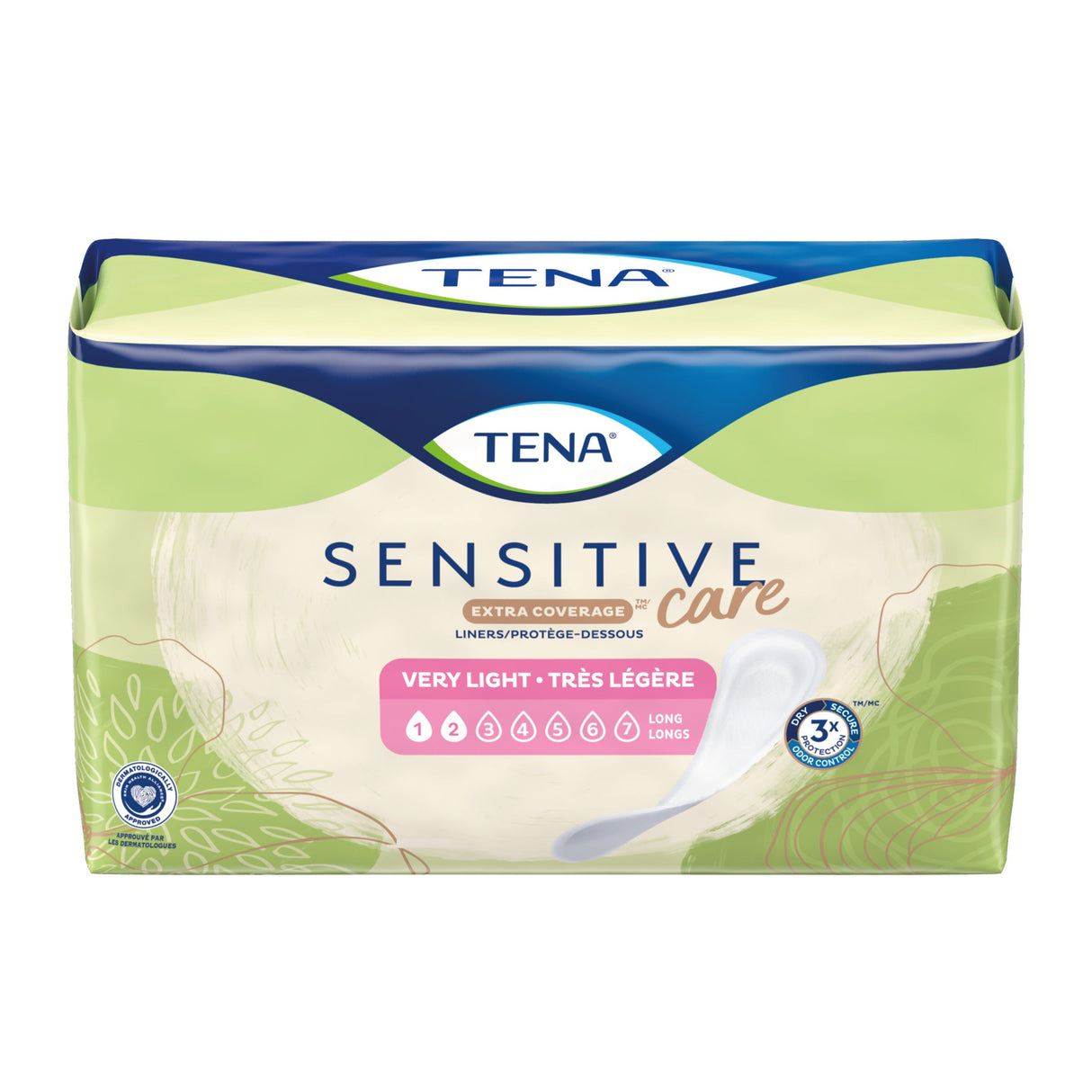 TENA Sensitive Care Extra Coverage Very Light Bladder Leakage Liner