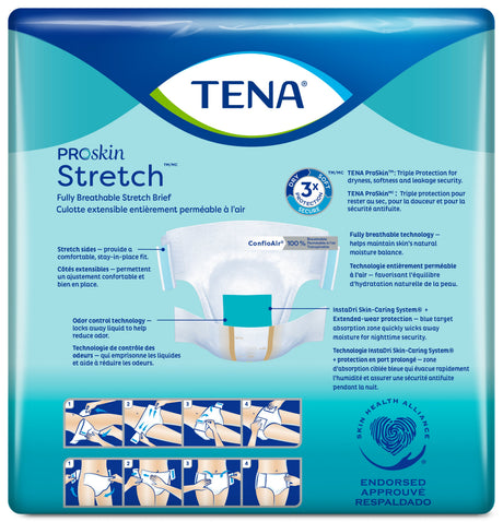 TENA ProSkin Stretch Ultra Incontinence Brief, Heavy Absorbency