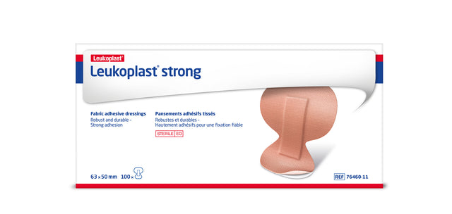 Leukoplast Strong Fabric adhesive dressings Beige 5.0 cm x 6.3 cm