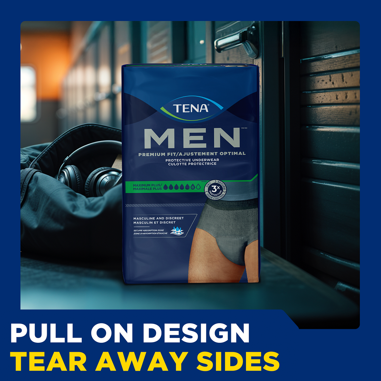 TENA MEN Maximum Plus Underwear, Heavy Absorbency