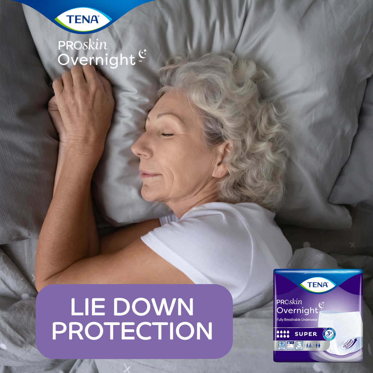 TENA ProSkin Overnight Super Protective Underwear, Heavy Absorbency