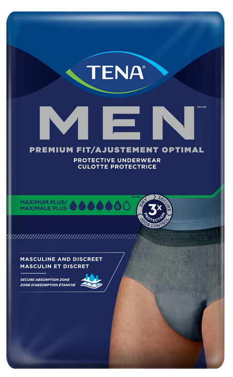 TENA MEN Maximum Plus Underwear, Heavy Absorbency
