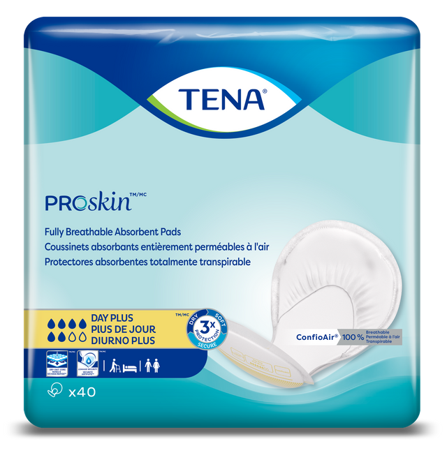 TENA ProSkin Day Plus Absorbent Pads, Heavy Absorbency