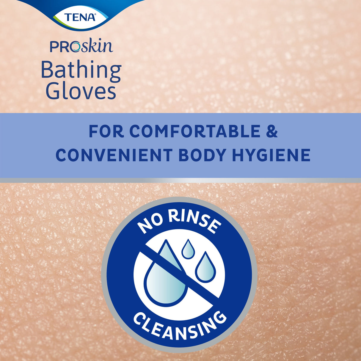 TENA ProSkin Bathing Glove, Premoistened Wipe
