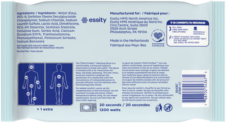 TENA ProSkin Bathing Glove, Premoistened Wipe