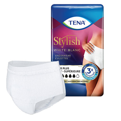 TENA Stylish Super Plus Underwear for Women, Heavy Absorbency