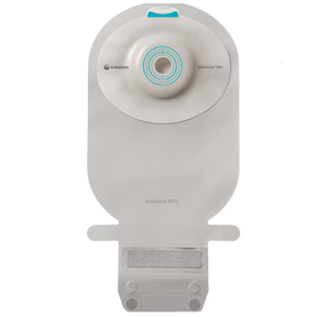 Sensura MIO 1pc Drain Pouch W/ Easiclose Wide Maxi (11") Soft Convex Pre-cut 35mm W/ Window