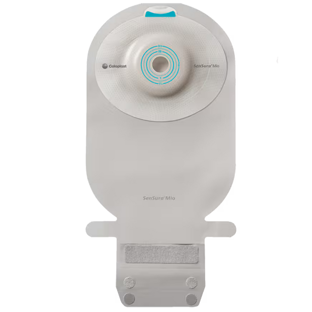 Sensura MIO 1pc Drain Pouch W/ Easiclose Wide Maxi (11") Soft Convex Pre-cut 35mm W/ Window