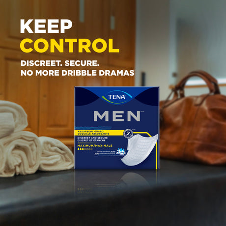 TENA Men Maximum Guard Pad for Men, Maximum Absorbency