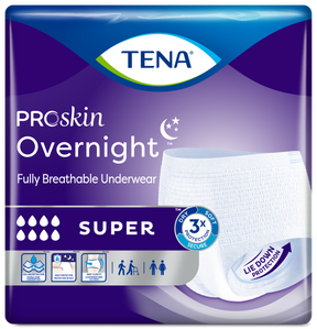TENA ProSkin Overnight Super Protective Underwear, Heavy Absorbency
