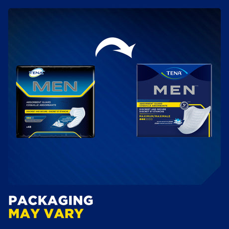 TENA Men Maximum Guard Pad for Men, Maximum Absorbency
