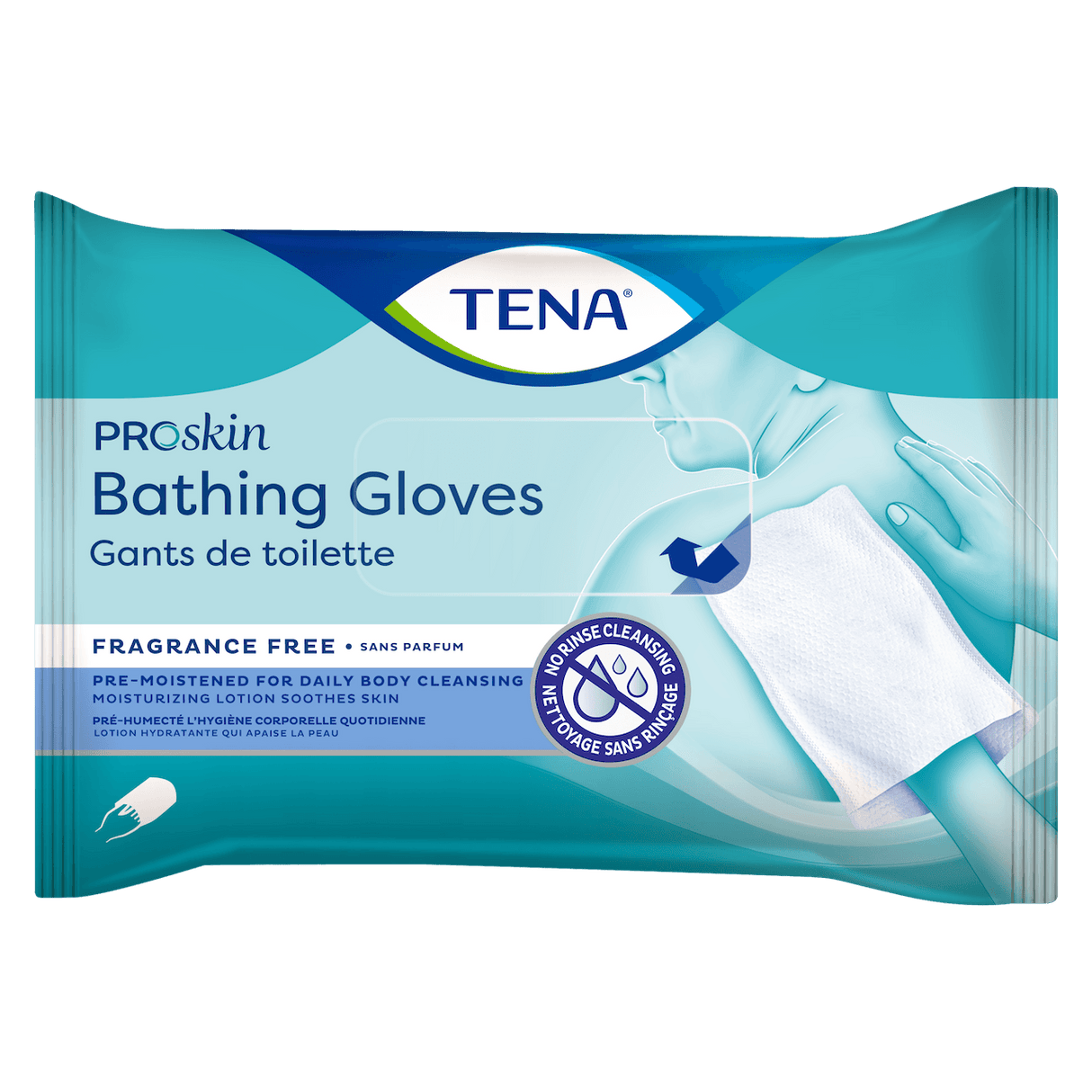 TENA® ProSkin Bathing Glove, Premoistened Wipe
