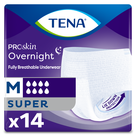 TENA ProSkin Overnight Super Protective Underwear, Heavy Absorbency