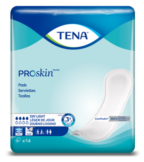TENA ProSkin Day Light Incontinence Pad, Light Absorbency