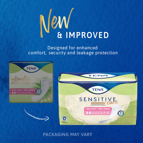 TENA Sensitive Care Extra Coverage Very Light Bladder Leakage Liner