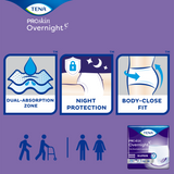 TENA ProSkin Overnight Super Protective Underwear, Heavy Absorbency