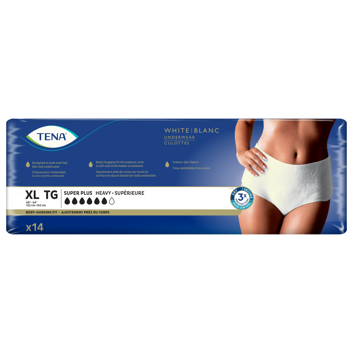 TENA Stylish Super Plus Underwear for Women, Heavy Absorbency