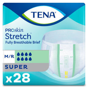 TENA ProSkin Stretch Super Incontinence Brief, Heavy Absorbency