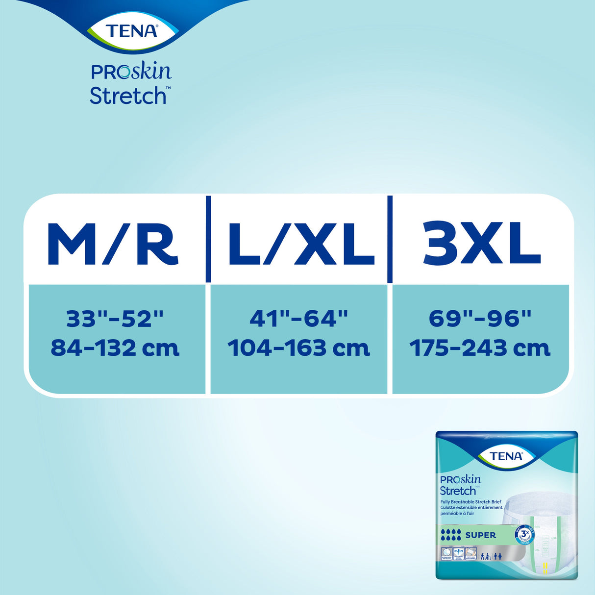 TENA ProSkin Stretch Super Incontinence Brief, Heavy Absorbency