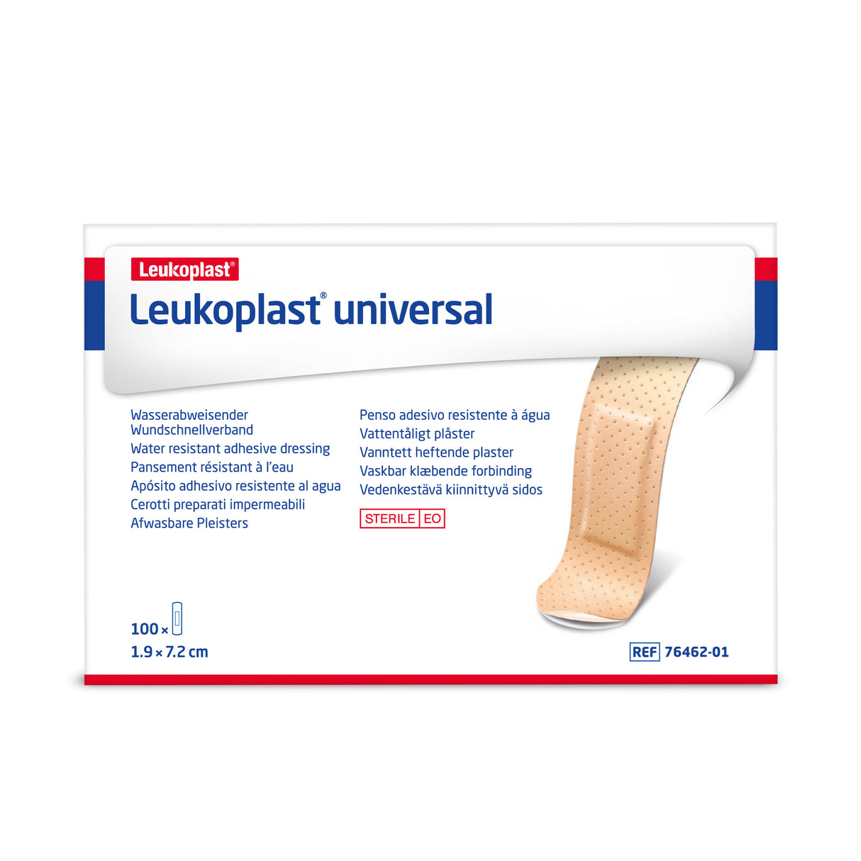 Leukoplast Universal Water resistant adhesive dressing Beige 1.9 cm x 7.2 cm