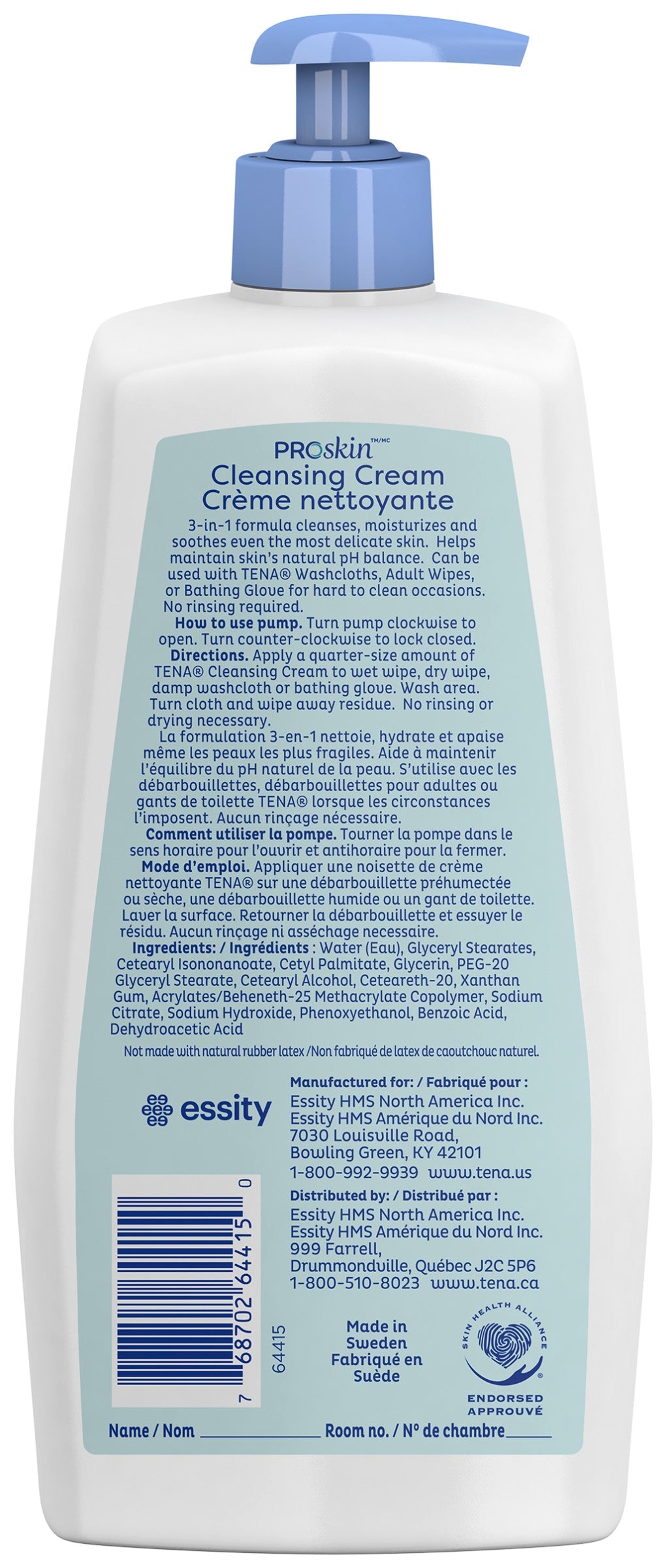 TENA ProSkin Cleansing Cream Scent Free