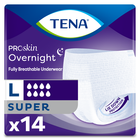 TENA ProSkin Overnight Super Protective Underwear, Heavy Absorbency
