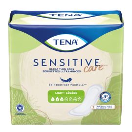 TENA Sensitive Care™ Extra Coverage Ultra Thin Light Bladder Leakage Pad for Women, Light Absorbency, 144 count