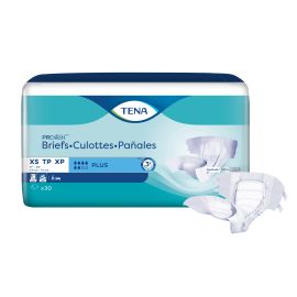 TENA ProSkin™ Plus Extra Small Incontinence Brief, Moderate Absorbency, Unisex, X-Small, 30 count