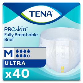 TENA ProSkin™ Ultra Incontinence Brief, Heavy Absorbency, Unisex, Medium, 80 count