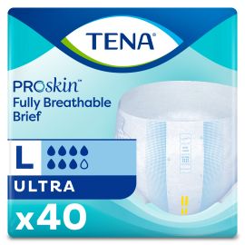 TENA ProSkin™ Ultra Incontinence Brief, Heavy Absorbency, Unisex, Large, 80 count